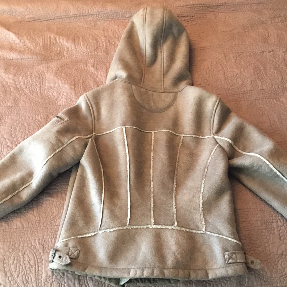 Miss Sixty Faux Sherpa Suede Jacket